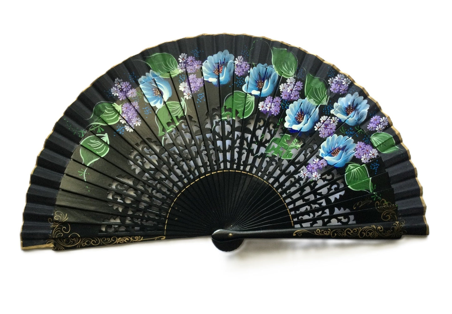 Abanico madera español